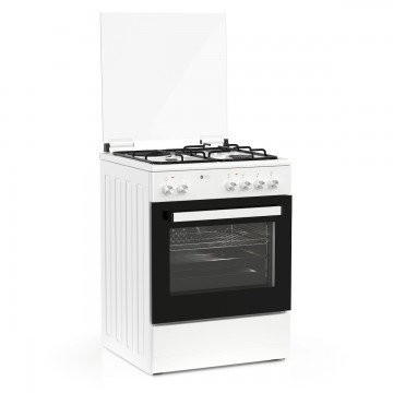 Thermogatz TGS 3511 WH Κουζίνα 60lt με Εστίες Υγραερίου & Ρεύματος Π60εκ. Λευκή Thermogatz TGS 3511 WH Κουζίνα 60lt με Εστίες Υγραερίου & Ρεύματος Π60εκ. Λευκή